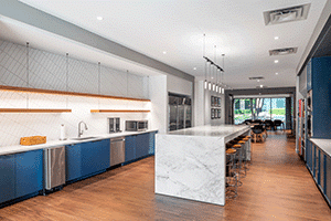 Tenant improvement construction, Old Republic Aerospace, kitchen design