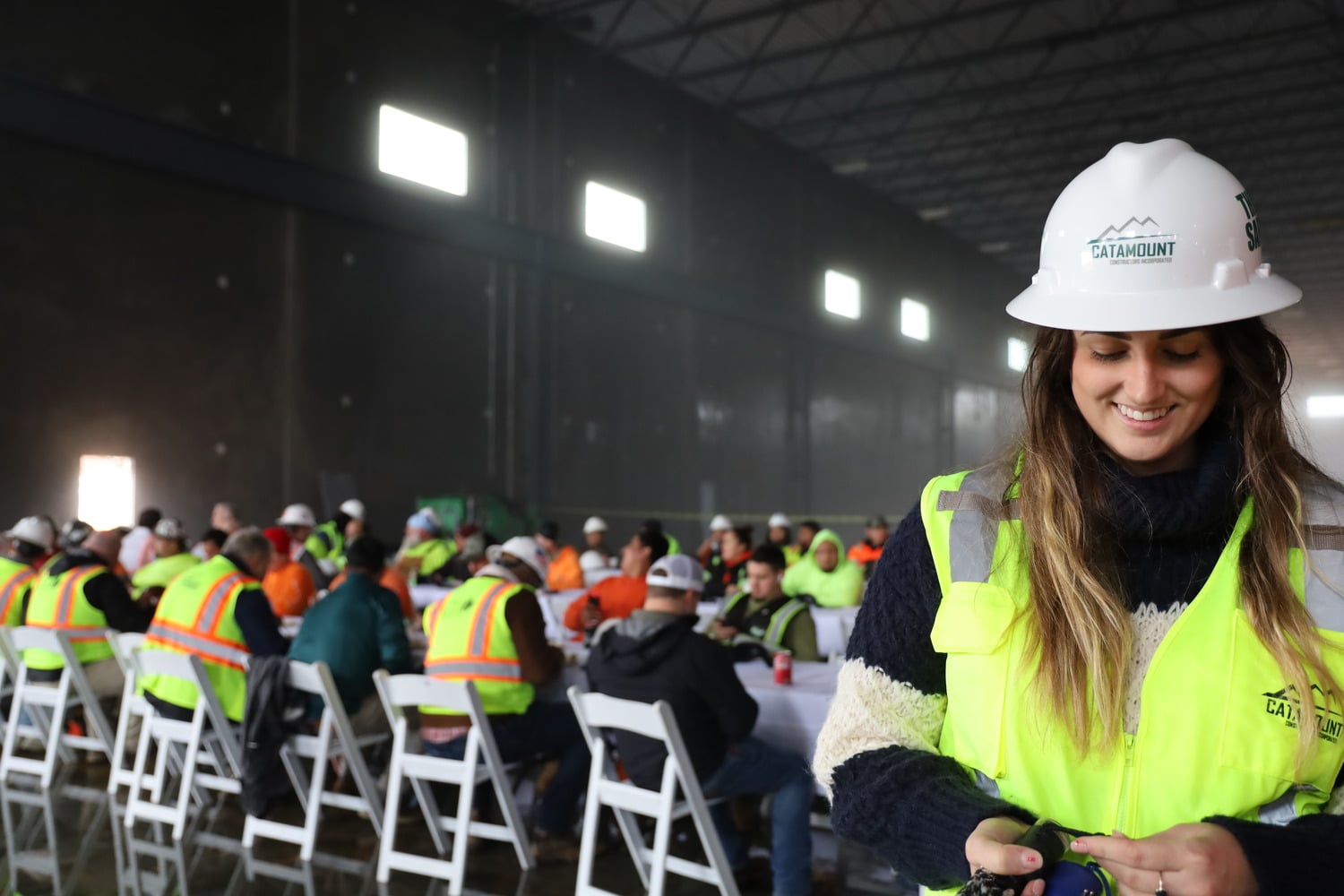 Catamount employees in their PPE during a training.